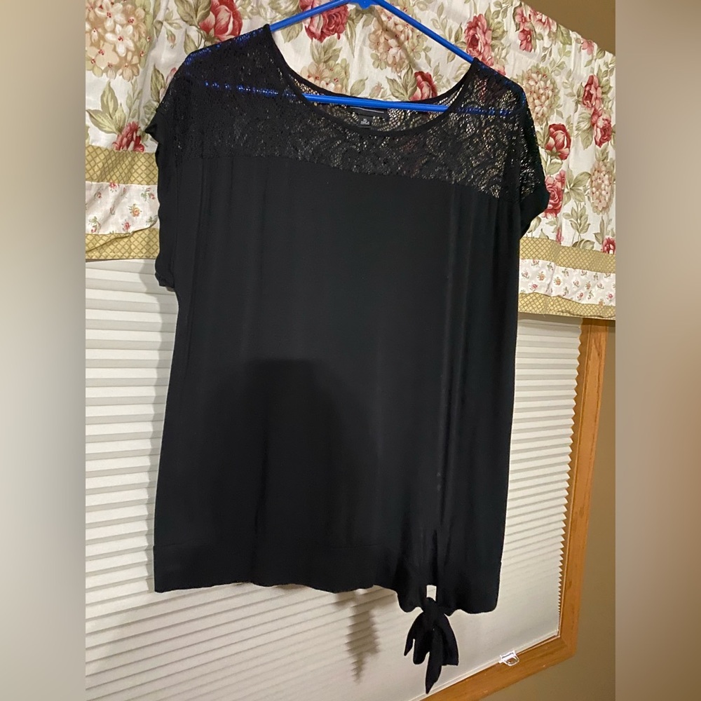 Elegant Black Lace Top